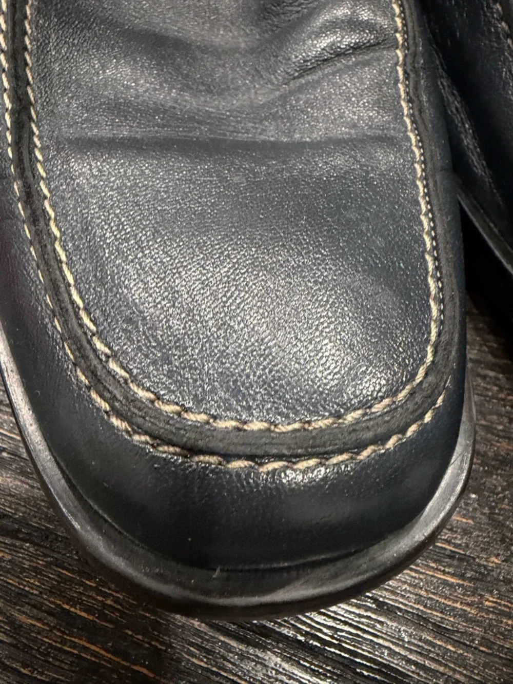Men’s loafers navy used size 9